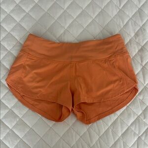 Women's lululemon speed up Orange Shorts